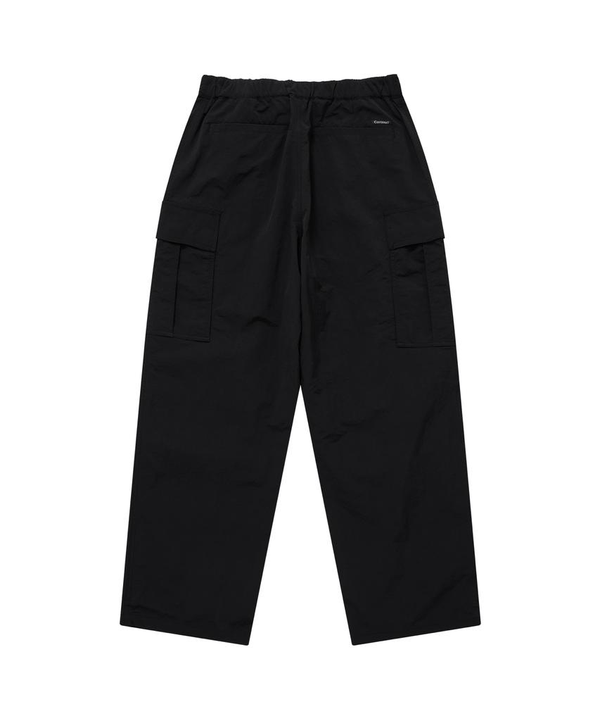 COVERNAT Wide Nylon Cargo Easy Pants Black