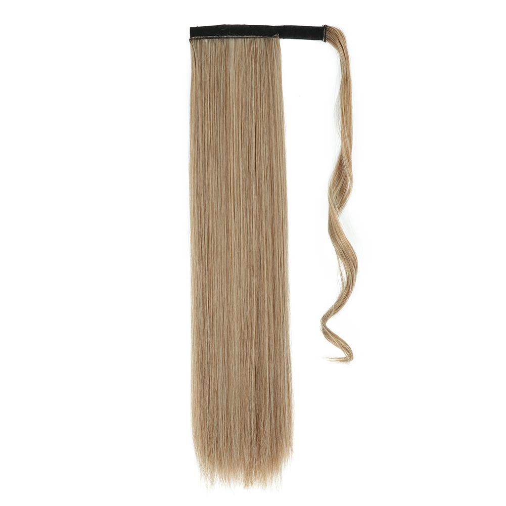 MISS WIG Women's Silky Straight Synthetic Clip In Drawstring Ponytail Hairpieces for Women Hair Extension