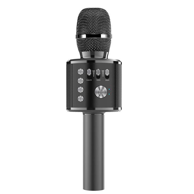 Wireless Bluetooth Speaker Mic Karaoke Microphone Handheld Portable Microphone Mobile Phone Music Player for Children Home KTV