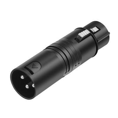 Male To Female Adapters 3Pin Locking Coupler For Microphones Studio Stage Live Streaming Transmission