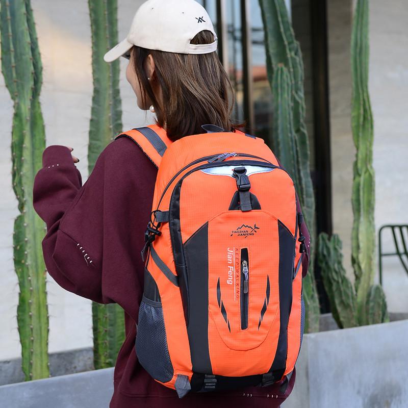 Waterproof Nylon Laptop Backpack, Casual Practical Daily Backpack, Outdoor Travel Sports Shoulder Bag for Men Women