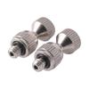 Brass Nickel Plated Misting Nozzle and 51/98/146/185cm Extension Rod 3/16"Threaded Stainless Steel Pole 360° Universal Connector