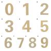 Door Numeral Plaque Door Plate Number House Drawer Sign Gate Digits Self-adhesive Hotel Home Sticker Address Home Hardware