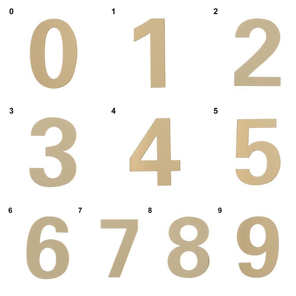 Door Numeral Plaque Door Plate Number House Drawer Sign Gate Digits Self-adhesive Hotel Home Sticker Address Home Hardware