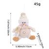Snowman Christmas Tree Pendant Santa Claus Xmas Hanging Doll Plush Elk Ornament  Christmas Party