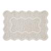 Absorbent Bedside, Non- Doormat for Bedroom, 40 cm, Light Gray Curved