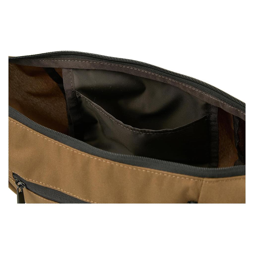 Super Water-Repellent RE-PET Banana-Shaped Shoulder Bag, Khaki, Logo, Snoopy, SPZ-3345