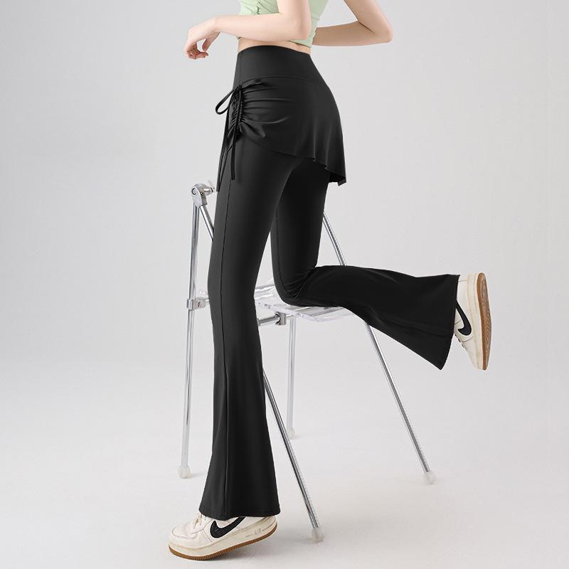 Women s High-Waisted Butt-Lifting Micro-Flare Leggings: Slimming Yoga Pants for Running, Fitness, and Summer Sports Large