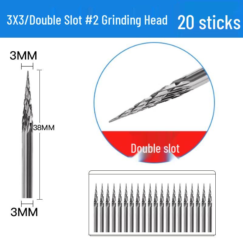 3mm Wolframstahl Entgratungs-Karbid-Schleifkopf für Metall- und Edelstahl-Fräser