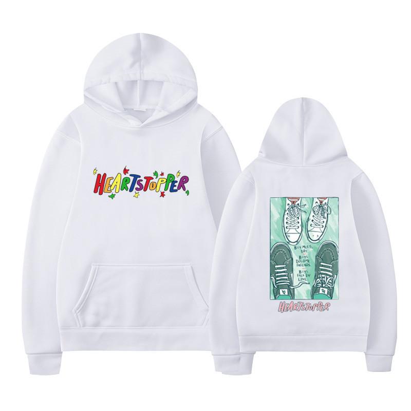 Heartstopper Rainbow Hoodie with Printed Men's and Women's Hoodies and Plush Hoodies for Loose Sports Printing