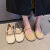French Gentle Mary Jane Shoes Women's Spring 2025 New Models with Skirts Versatile Single Shoes Shallow Soft-soled Beanie Shoes