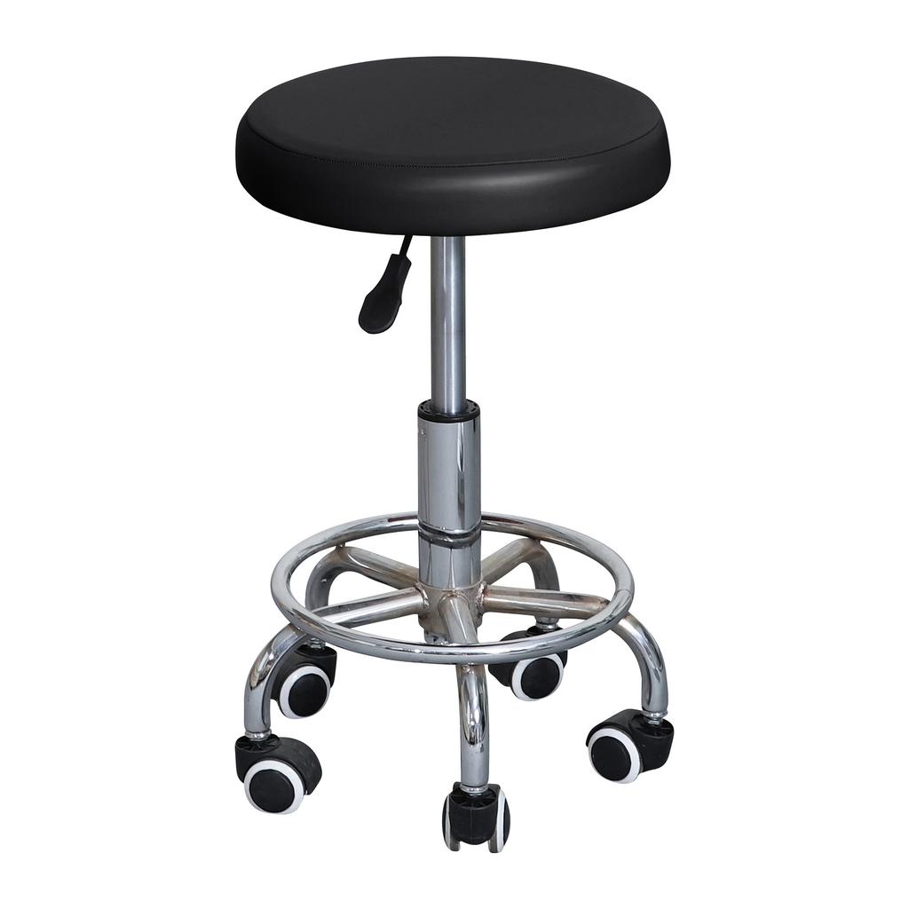 Spot Simple Pu Leather Elastic Round Stool Cover Waterproof Lift Chair Cover Bar Beauty Salon Small Round Stool Seat Cushion Cover
