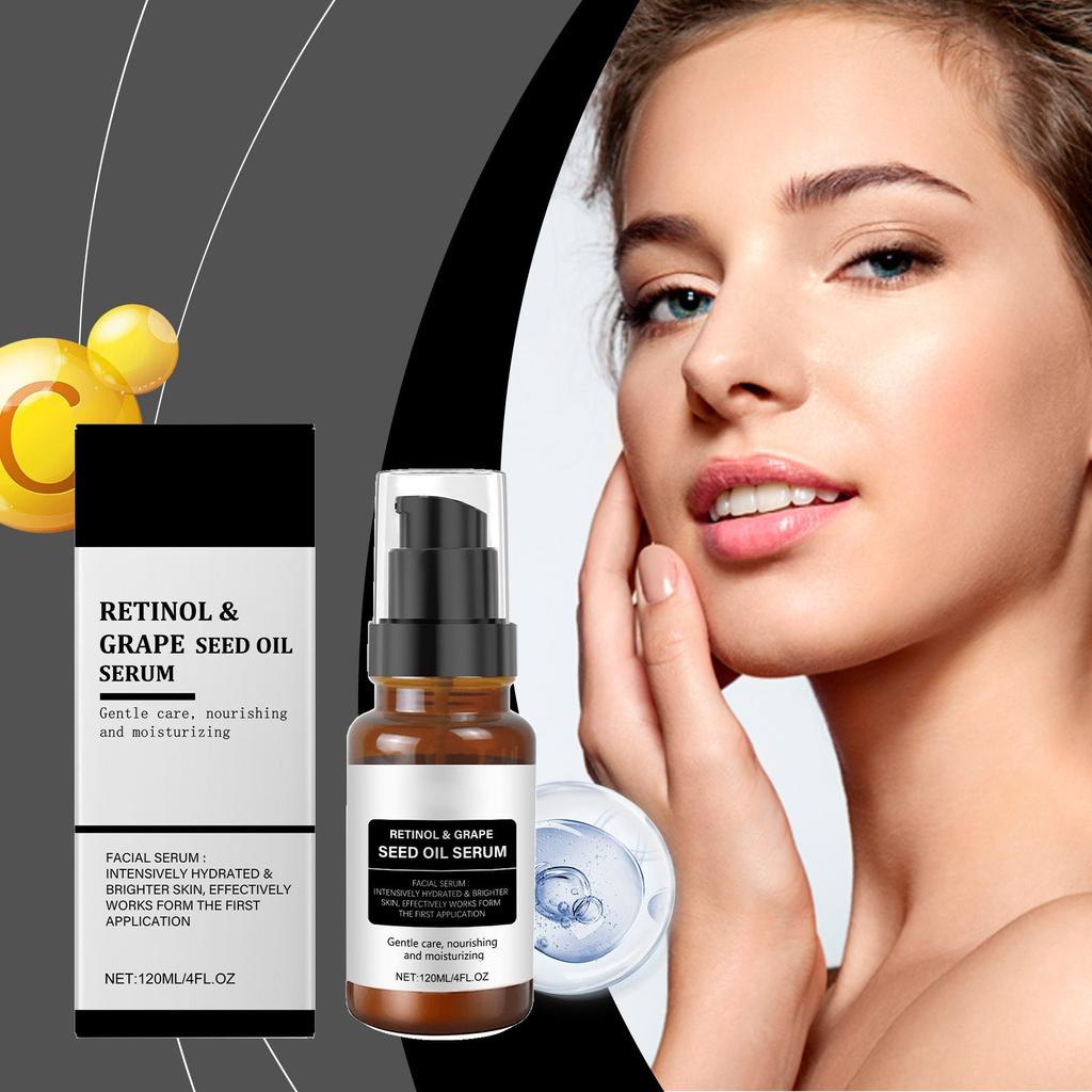 Grape Seed Oil Serum, Delicate Skin, Soft, Bright, Moisturizing And Moisturizing Facial Serum 120ml