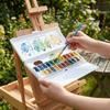 24 Grids Watercolor Pigment Box Foldable Paint Pigment Tray Watercolor Mixing Tray  Oil Paint
