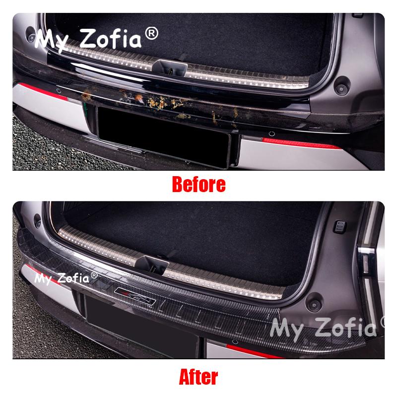 For Xpeng P7 2025 2026 Car Stainless steel Rear Trunk Outer Bumper Guard Sill Plate Rear Bumper Protector Cover Accessories