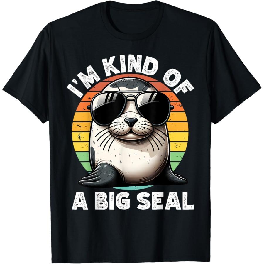 

Funny Seal Birthday Pun Boys Girls Women s Sea Lion Cute T-Shirt XXXXXL чёрный