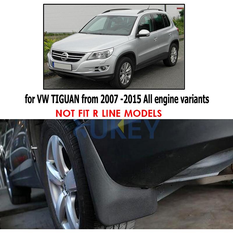 Schmutzfänger-Set für VW Tiguan 2008–2015, Schmutzfänger, Spritzschutz, vorn und hinten, Schmutzfänger, Kotflügel, 2009 2010 2011 2012 2013 2014, Kotflügel