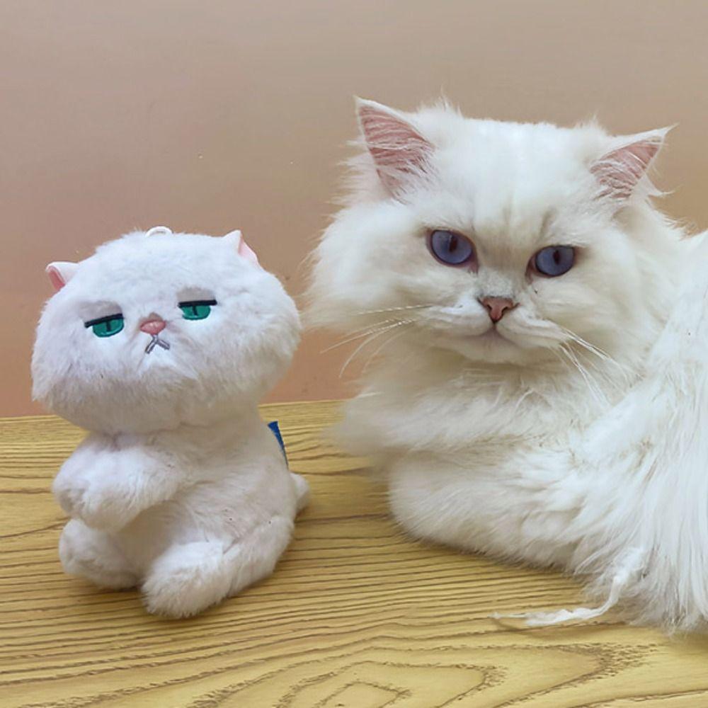 Cartoon Cartoon Clip Doll Toy Plush Stuffed Key Chain Animal Cat Plush Pendant  Hanging Accessory