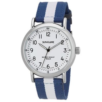 J-AXIS Men's MJG-X12-BLW (Fashion Watch Sun Flame) Round Watch Blue Analog