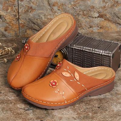 2020 Summer Women's Plus Size Flower Wedge Sandals & Slippers