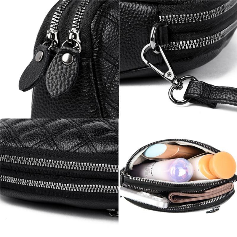 Genuine Leather Messenger Shoulder Bag for Women Simple Bags Feminine Travel Bags