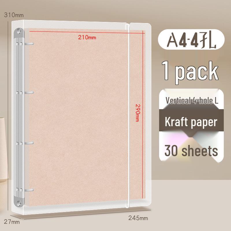 Multi-Size DIY Photo Album Binder with Black Card Pages