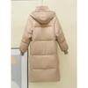Women's Long Over-Knee Thickened Down Cotton Jacket Bread Style Winter Loose Coat Model Warm Cozy Cotton Outerwear