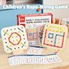 Early Childhood Education Rope Threading Game, Baby Hand-eye Coordination Training Threading Board Toy