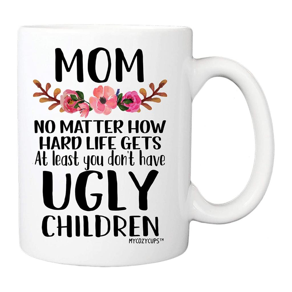 11oz Coffee Mug Ceramic Tea Cup for Coffee, Tea and Hot Drinks Gift, Father's and Mother's Day for Dad and Mom