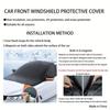 Magnetic Snow Cover for Car Windshield, Oxford Cloth Thickened Antifreeze Sunshade, Heat And Snow Protection