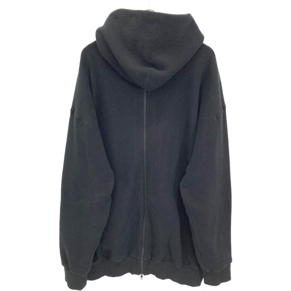 Y's Black YX-T93-063 Asymmetrical Fleece Zipper Parka Tops 2 blackUsed