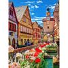 Floral Landscape 5D DIY Diamond Painting Kit City Street Scene Diamond Embroidery Painting Full Drills Mosaic Home Decor Gifts