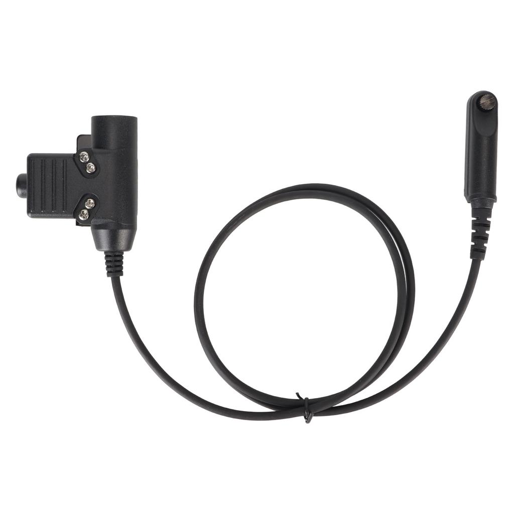 Cabo Adaptador PTT U94 35,4 pol. Cabo Conector para Fone de Ouvido Walkie Talkie Compatível com Baofeng UV9R UV 9R Plus UV XR BF A58