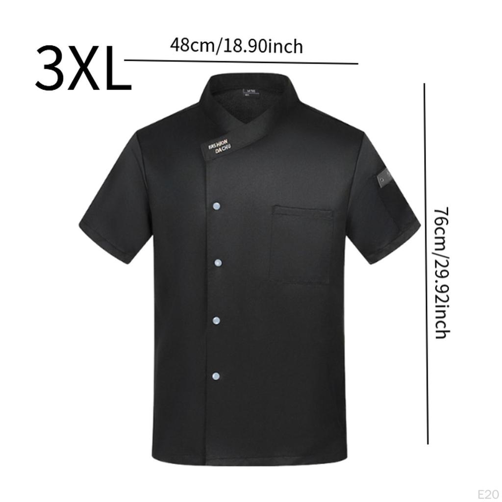 Chef Coat Jacket Apparel Clothes for Restaurant Culinary School Kitchen Hotel