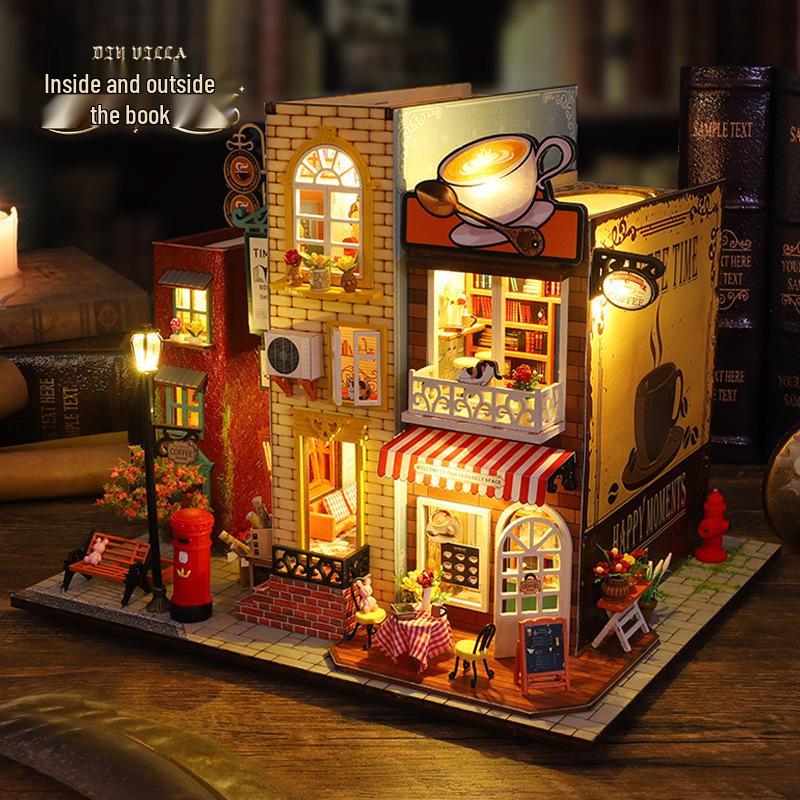 Jiate DIY 3D Stereoscopic Model House Ornament - Creative Handmade Gift for Women