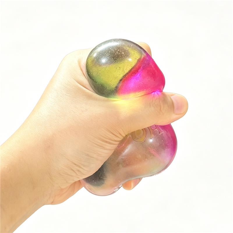 Needoh Duha Gradient Pěkná Kostka Ledu Fidget Mačkací Míček Hračka Úleva od Stresu Mačkatelná Maltóza Pomalý Odskok Úzkost Super Pevná Hračka