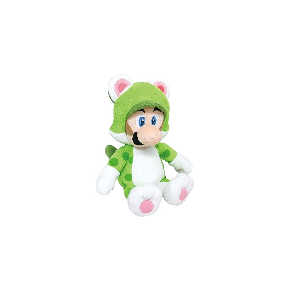Sanei Boeki Super Mario 3D World Cat Luigi Plush Toy 25cm Sitting Height