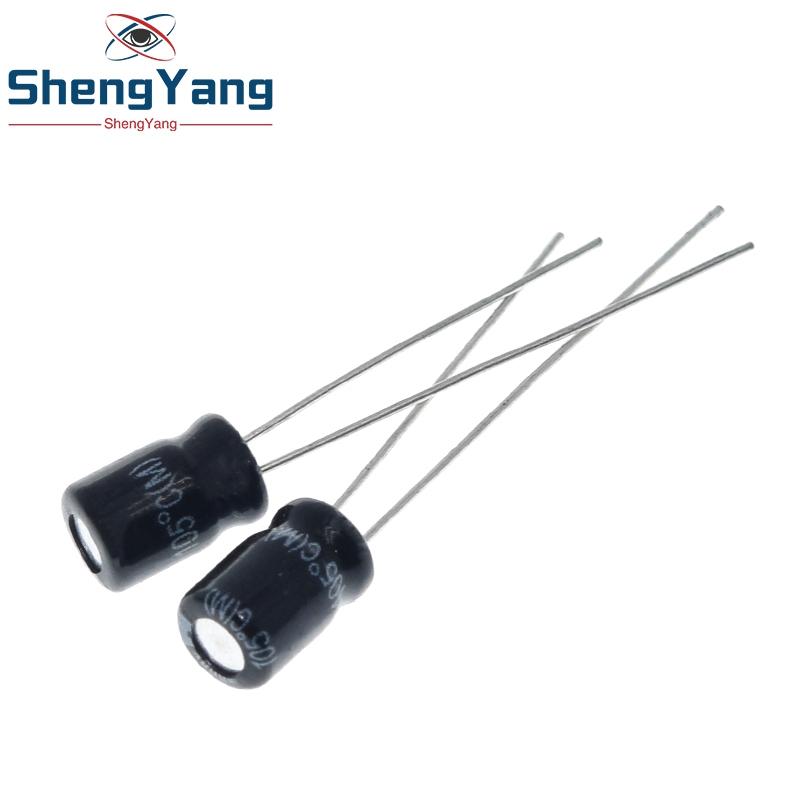TZT 50/100PCS Higt quality 50V10UF 5*7mm 10UF 50V 5*7 Electrolytic capacitors For TZT Electronic component