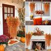 2x Fall Artificial Hanging Plants Faux Eucalyptus Vine Indoor Outdoor Home Decor