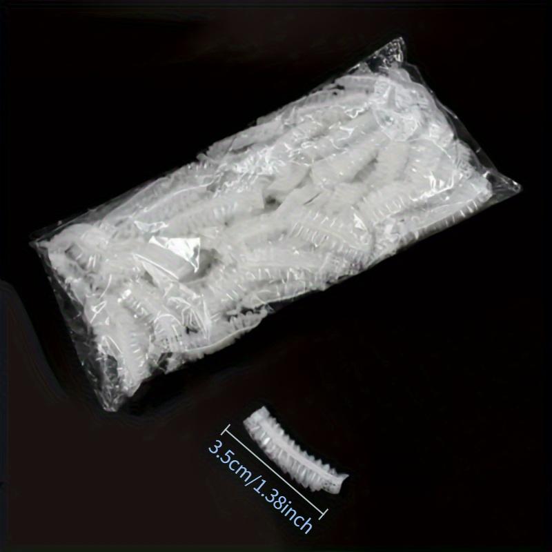 100 szt. Jednorazowe Wodoodporne Nakładki na Uszy do Kąpieli, Farbowania Włosów, Ochrona przed Przekłuciem