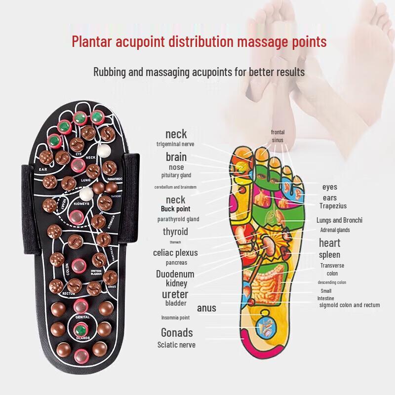 CLORIS Acupressure Jade Massage Slippers