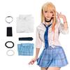 Apparlxer Cosplay Kitagawa Uniform Umi Yume Includes Tie and Perfect for Anime School and Festivals Costume, Set, Marin, Accessories, Cosplay, Events,