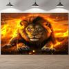 1Pcs Lion Spark Polyester Decoration Background Bedroom Backdrop Decorations For Photo Studio Photo Booth Christmas Party