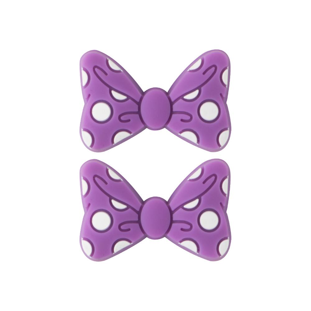 Kovict 6pc Bowknot Silicone Beads For Jewelry Making Food Grade Mini Bow Tie Beads DIY Pacifier Chain Accessories