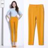 Calças de Verão de Linho com Cintura Elástica para Mulheres - Estilo Casual para Mães de Meia-Idade e Idosas