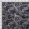 oneOone Cotton Flex Dark Blue Fabric Abstracts Sewing Material Print Fabric By The Yard 40 Inch