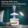 Multi Functional Bluetooth Speaker Humidifier Landscape Mushroom Shaped Cloud Rain Humidifier Assist With Sleep Atmosphere Light