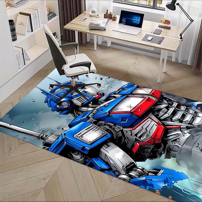 Transformers Optimus Prime Office Chair Mat Home Decor, Sofa Carpet, Office Rug, Gift for Transformers Fans Suitable for Bedroom, Living Room