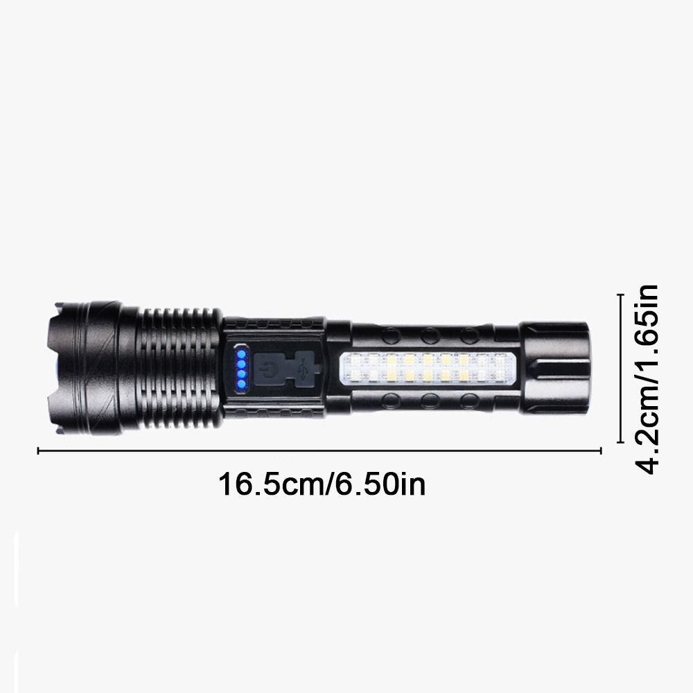 Super Bright Strong LED Flashlight Zoomable Work Flashlight Spotlight Handheld Torch  Home
