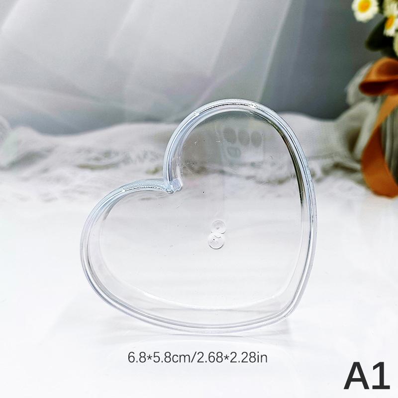 

Мини-коробка для хранения в форме сердца с крышкой в ​​форме цветка, коробка для хранения всякой всячины, прозрачная многоцелевая коробка-органайзер для ювелирных изделий